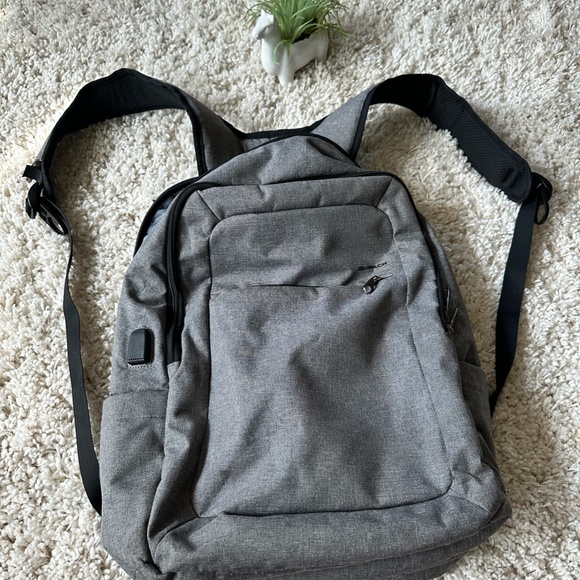 Kopack Laptoop College School /Business Work Laptop Backpack Light Gray.